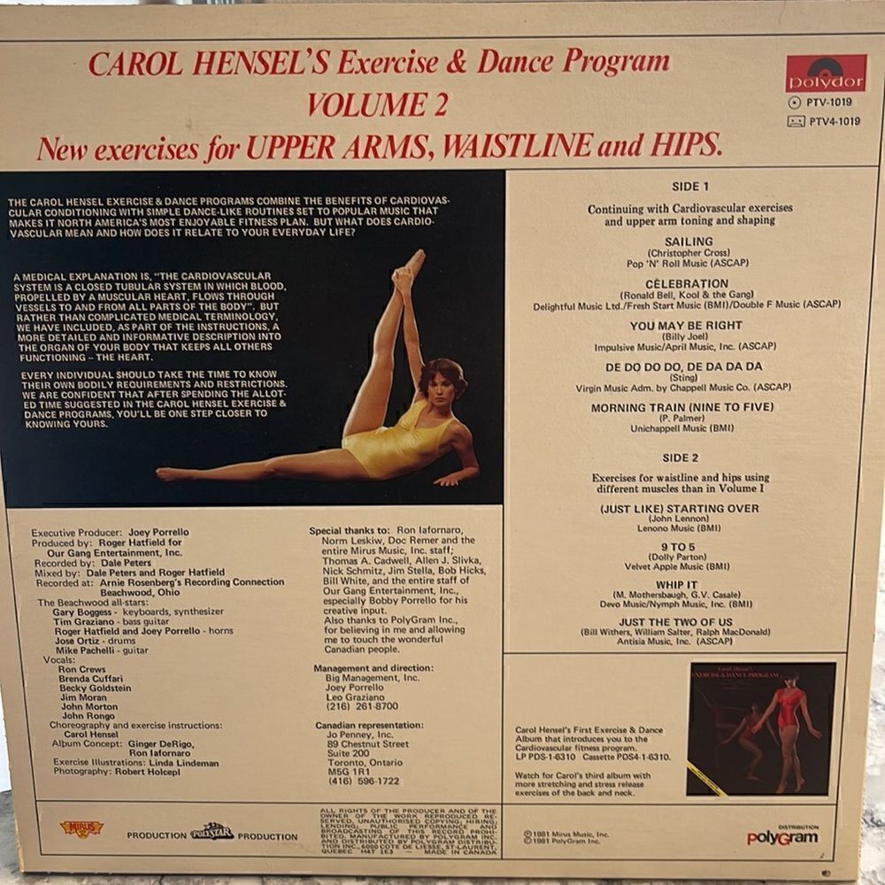 Carol Hensel – Carol Hensel's Exercise & Dance Program, Volume 2 - Picture 2 of 10